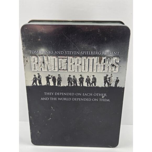 Band of Brothers 6 Disc DVD Set Collectible Tin Tom Hanks and Steven Spielberg - Picture 1 of 4